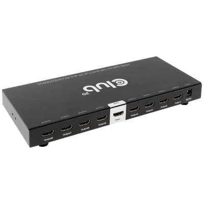 Afbeelding van club3D HDMI splitter 8 + 1 poorten 3840 x 2160 Pixel