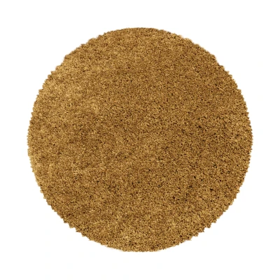 Afbeelding van Monaco Soft Shaggy Hoogpolig Vloerkleed Goud 200 cm rond