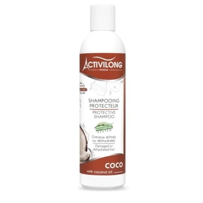 Afbeelding van ACTIVILONG Kokosbeschermende shampoo Beschadigd of gedehydrateerd haar Beschermt, voedt Natuurlijke ingrediënten Phytorepair System Made in France 125ml