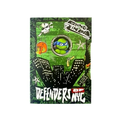 Afbeelding van Thumbs Up, Notitieboekje + schrijfblok, TMNT Spinner (A5, Rijen)