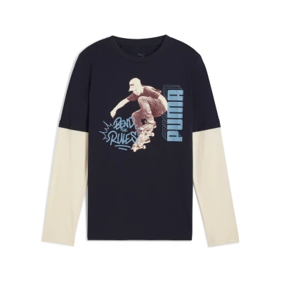 Image de T shirt superposÃ© Ã  manches longues MID90s Enfant et Adolescent
