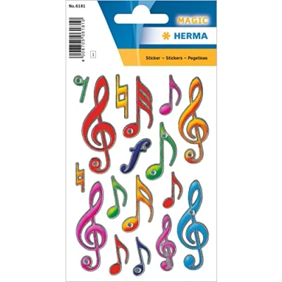 Afbeelding van HERMA 6181 Stickers Magic Muzieksleutel, Jewel