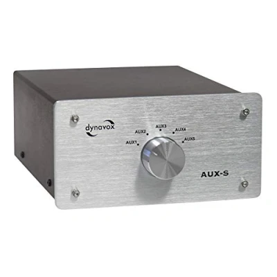 Image de Dynavox AUX S Commutateur sélecteur audio argent