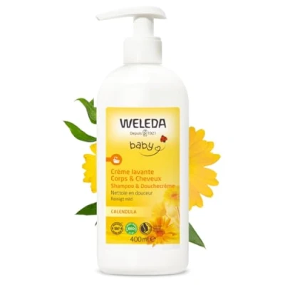 Image de WELEDA Crème lavante Corps et Cheveux CALENDULA 400 ml