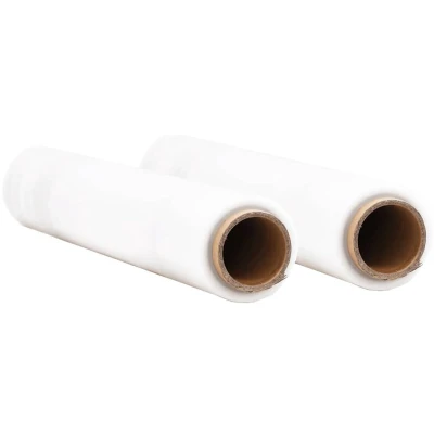Afbeelding van vidaXL Stretchfilm 2 st transparant 17 μm 50 cm x 300 m