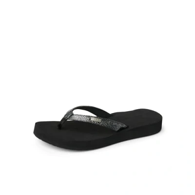 Afbeelding van Star Cushion Sassy Slippers Dames Black Silver 990 9 Zwart
