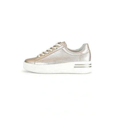 Afbeelding van Gabor 395 Sneakers Leer Dames Goud Maat 35