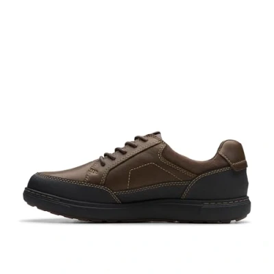 Afbeelding van Clarks Mapstone Logtx Heren, Donkerbruine Lea