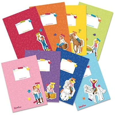 Afbeelding van Papierdrachen Set van 8 hoogwaardige enveloppen papier voor kinderen A5 formaat Bibi en Tina motief Ideaal school 250 g/m² nummer 10