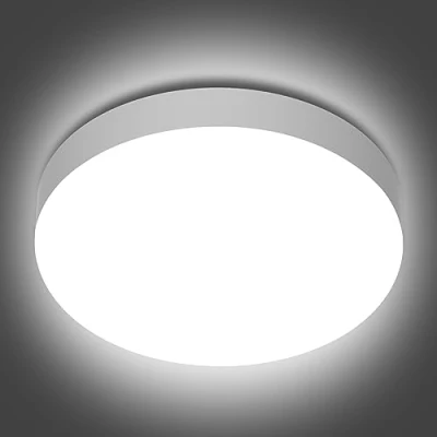 Afbeelding van GENATU Led plafondlamp, 19 W, badkamerlamp, komt overeen met 100 waterdicht IP65, klein, koepel, modern, vlak voor keuken, scheidingswand, toilet, veranda, slaapkamer, wasruimte