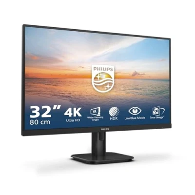 Image de Philips 32E1N1800LA Moniteur Ultra HD 32 Pouces, Adaptive Sync, HDR10, Haut parleurs (3840x2160, 60 Hz, DisplayPort, HDMI) Noir