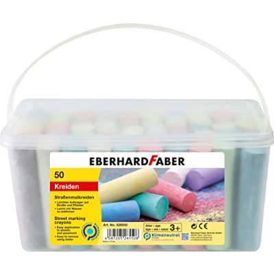 Afbeelding van Stoepkrijt 50 stuks in emmer Eberhard Faber