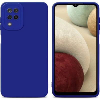 Afbeelding van Cadorabo Hoesje geschikt voor Samsung Galaxy A12 / M12 in Fluid BLAUW Beschermhoes gemaakt van flexibel TPU silicone Cover Case
