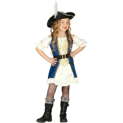 Afbeelding van Fiestas Guirca Piratenjurk Meisjes Polyester Wit Maat 10 12 Jaar