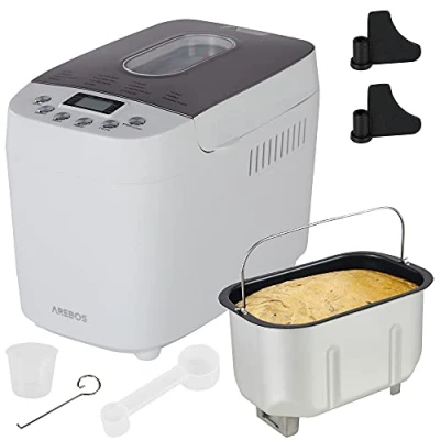 Afbeelding van AREBOS Broodbakmachine 1500g met 15 Programma&#039;s Timer 850W