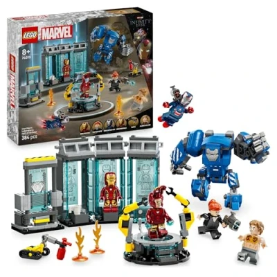 Image de LEGO® Super Heroes 76315 Le laboratoire d’Iron Man : la salle des armures