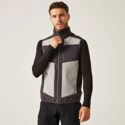 Afbeelding van Regatta E volve Unisex 2 Layer Softshell Bodywarmer RG907 Mineral Grey/Ash (Heather)