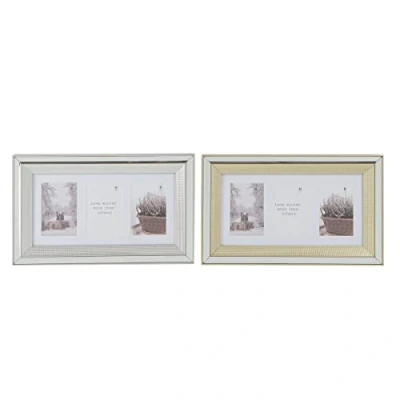 Afbeelding van Fotolijsten DKD Home Decor 47 x 2 40 cm Kristal Zilverkleurig Gouden polyestyreen Traditioneel...