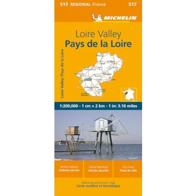 Afbeelding van Pays de la Loire Michelin Regional Map 517