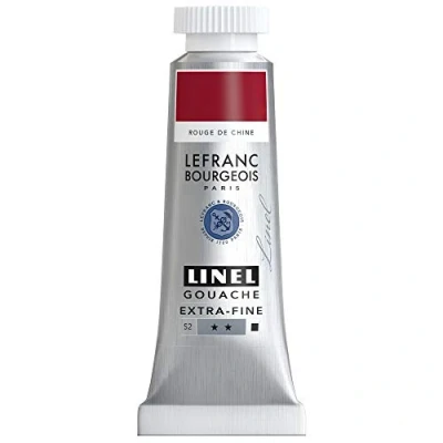 Afbeelding van Lefranc &amp; Bourgeois Linel Gouache Extra Fine Chinese Red 175 14ml