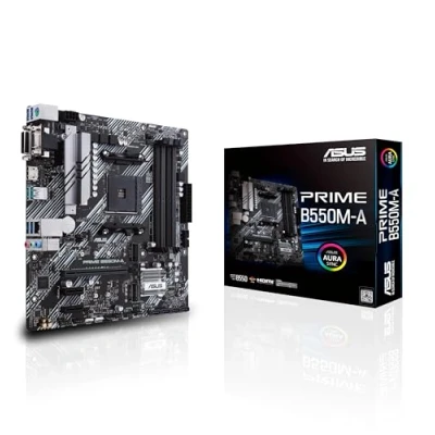 Afbeelding van Asus PRIME B550M A Moederbord Socket AMD AM4 Vormfactor Micro ATX chipset AMD® B550