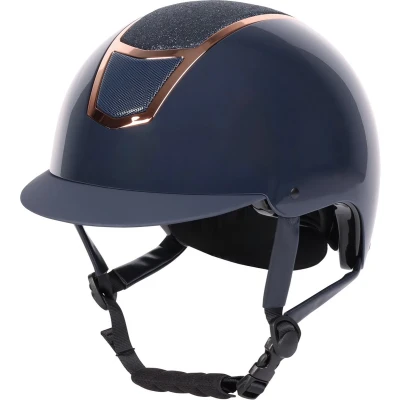 Afbeelding van Harry&#039;s Horse Veiligheidscap Matterhorn Sparkle Navy/Rosegold 56 58