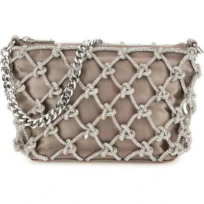 Afbeelding van GUESS Zalina Top Zip Shoulder Bag Silver, Argent (Silver)