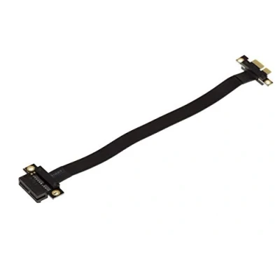 Afbeelding van KALEA INFORMATIQUE Riser uitbreiding tafelkleed voor PCI Express x1 poort naar PCIe met 3.0 compatibele zachte gepantserde tafelkleden. Totale lengte 23 cm