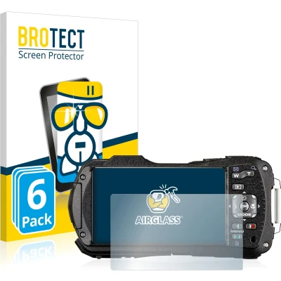 Afbeelding van BROTECT Screenprotector voor Ricoh WG 80 Folie Beschermfolie Beschermglas transparant (6 Stuks)