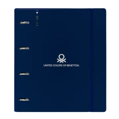Afbeelding van Ringmap Benetton Damero Marineblauw 27 X 32 4 cm