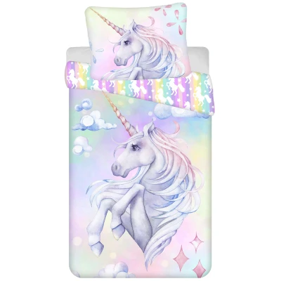 Afbeelding van Unicorn Dekbedovertrek Eenpersoons 140 x 200 cm Katoen