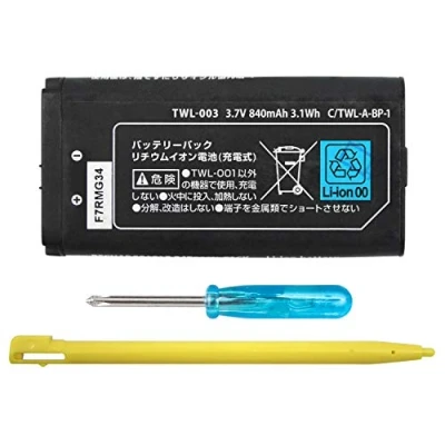 Afbeelding van OSTENT Oplaadbare lithium ion batterij 840 mAh + gereedschap pen voor Nintendo DSi NDSi