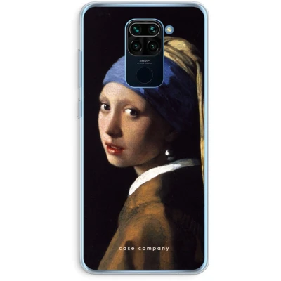 Afbeelding van Case Company® hoesje geschikt voor Xiaomi Redmi Note 9 The Pearl Earring Soft Cover Telefoonhoesje Bescherming aan alle Kanten en Schermrand