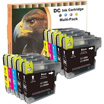 Afbeelding van D&amp;C LC985 inktpatronen compatibel met Brother LC 985 voor DCP J125 J140W J315W J515W MFC J220 J265W J410 J415W (10 stuks)