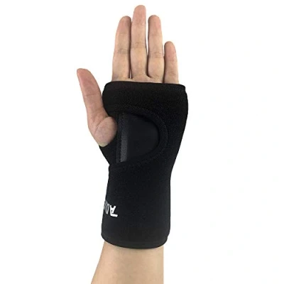 Afbeelding van JJunLiM Afneembare rechter of linkerpolssteun voor carpaal tunnelsyndroom, tendinitis, muissyndroom en sportblessures (1 artikel), linkerhand