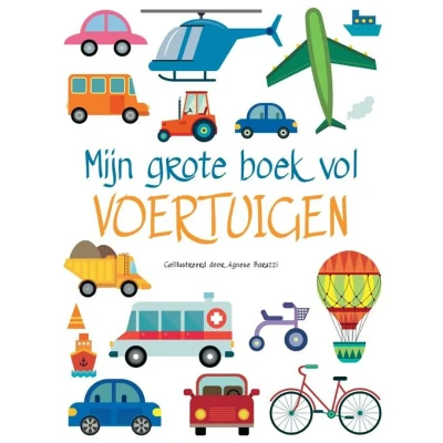 Afbeelding van Uitgeverij rebo kartonboek mijn grote boek vol voertuigen NB