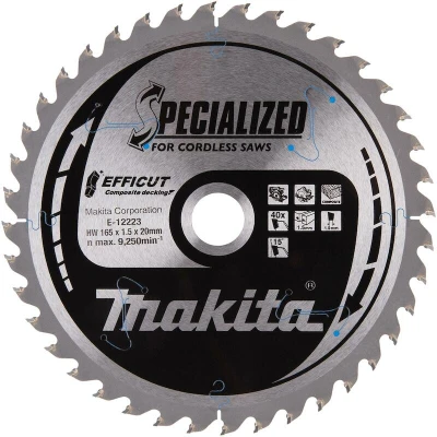 Afbeelding van Makita Hm Zaagblad Effi Compo 165X20x40t E 12158