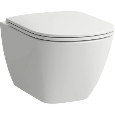 Afbeelding van LAUFEN Lua Rimless wandcloset combipack met SoftClose toiletzitting 36