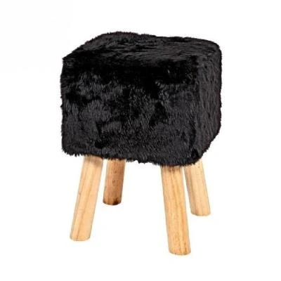 Image de Tabouret carré 30 cm noir