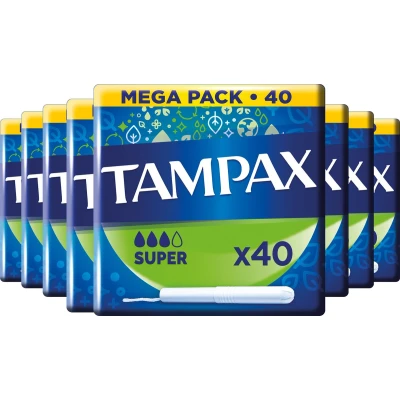 Afbeelding van 8x Tampax Tampons Super 40 stuks