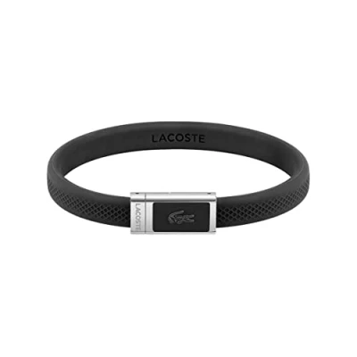 Afbeelding van Lacoste Bracelet Armband, Heren, Maat: One Size, Black