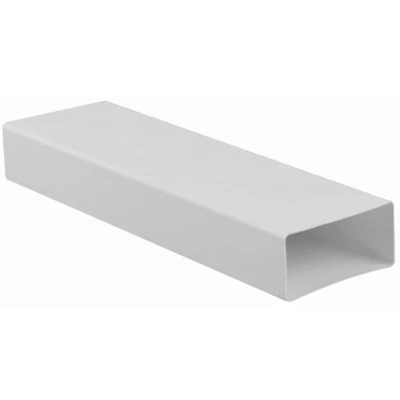 Afbeelding van Nedco kanalensysteem buisstuk 110x54mm 1000mm kunststof wit