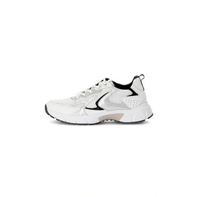 Afbeelding van Gabor Sneakers laag, Dames, Maat: 36, Weiss silber schwarz Leer/ synthetisch