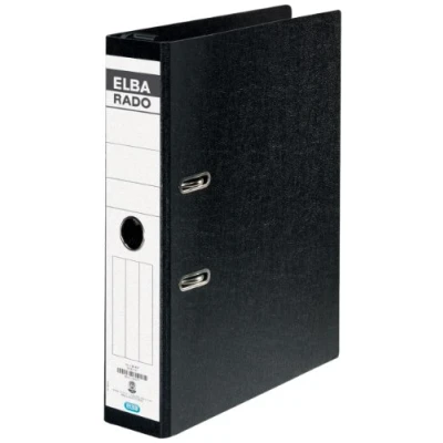Afbeelding van Elba Rado Ordner, Ft A4, Uit Karton, Rug Van 7,5 Cm, Zwart Ordner