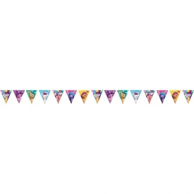 Afbeelding van Amscan 9911894 My Little Pony vlaggetjesslinger van papier, verjaardagsdecoratie, 330 cm