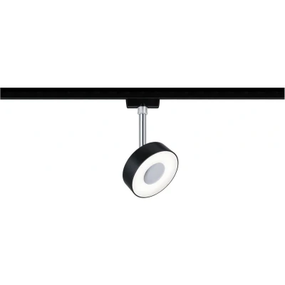 Afbeelding van Paulmann Circle 230V railsysteem lamp URail LED vast ingebouwd 5 W Zwart (mat), Chroom