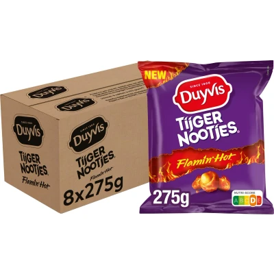 Afbeelding van Duyvis Tijgernoten Hot 8x275g