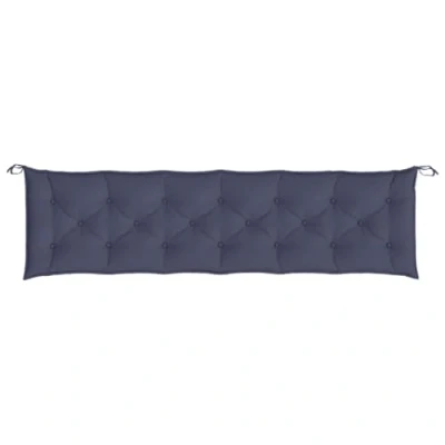 Afbeelding van Tuinbankkussen 200x50x7 cm oxford stof marineblauw