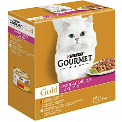 Afbeelding van 6x Gourmet Gold Luxe Mix 8 x 85 gr