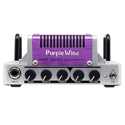 Afbeelding van Hotone Nano Legacy Purple Wind Head Transistorversterker top voor elektrische gitaar